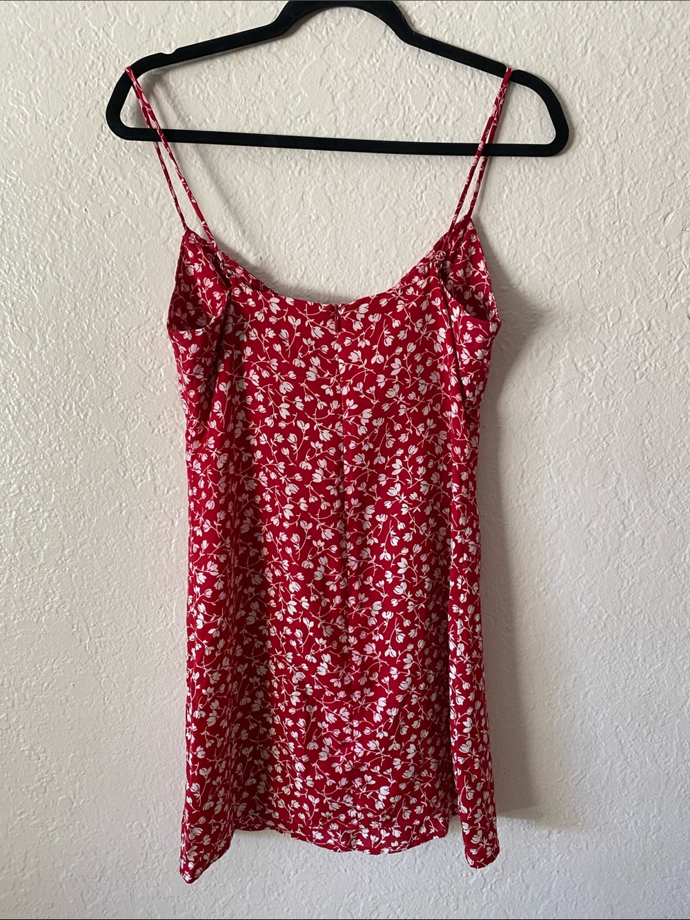Reformation Abbott Printed Mini Dress Size 0 Red White Floral Feminine Cottage - Picture 7 of 11